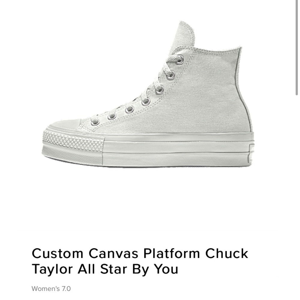 Custom canvas platform chuck taylor all converse